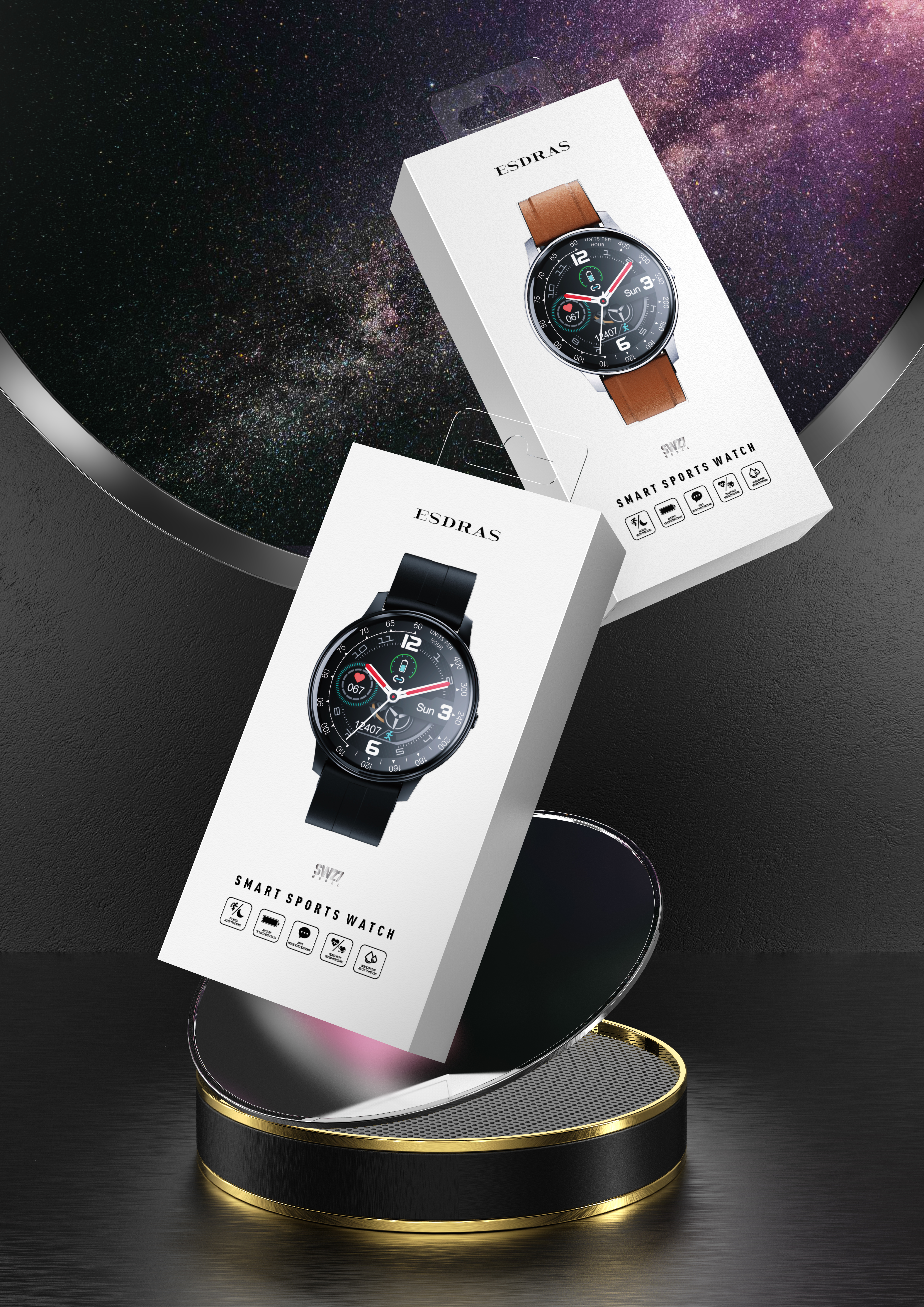 Digital electronics，headset，3C Electronics，Electronic packaging，Product packaging，3D rendering，packing design，