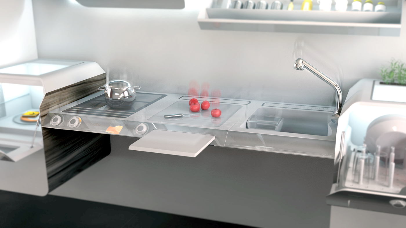 kitchen，concept，modularization，For people with disabilities，