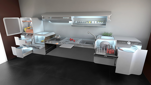 kitchen，concept，modularization，For people with disabilities，