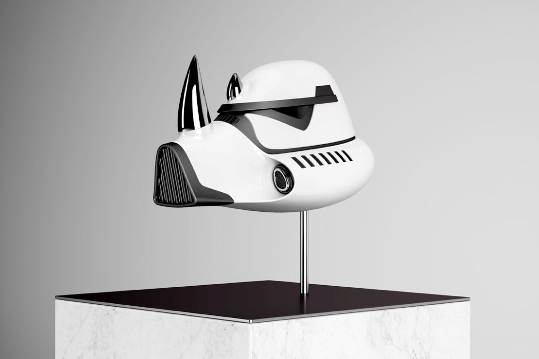 elephant，black and white，Stormtrooper，Helmet，animal，