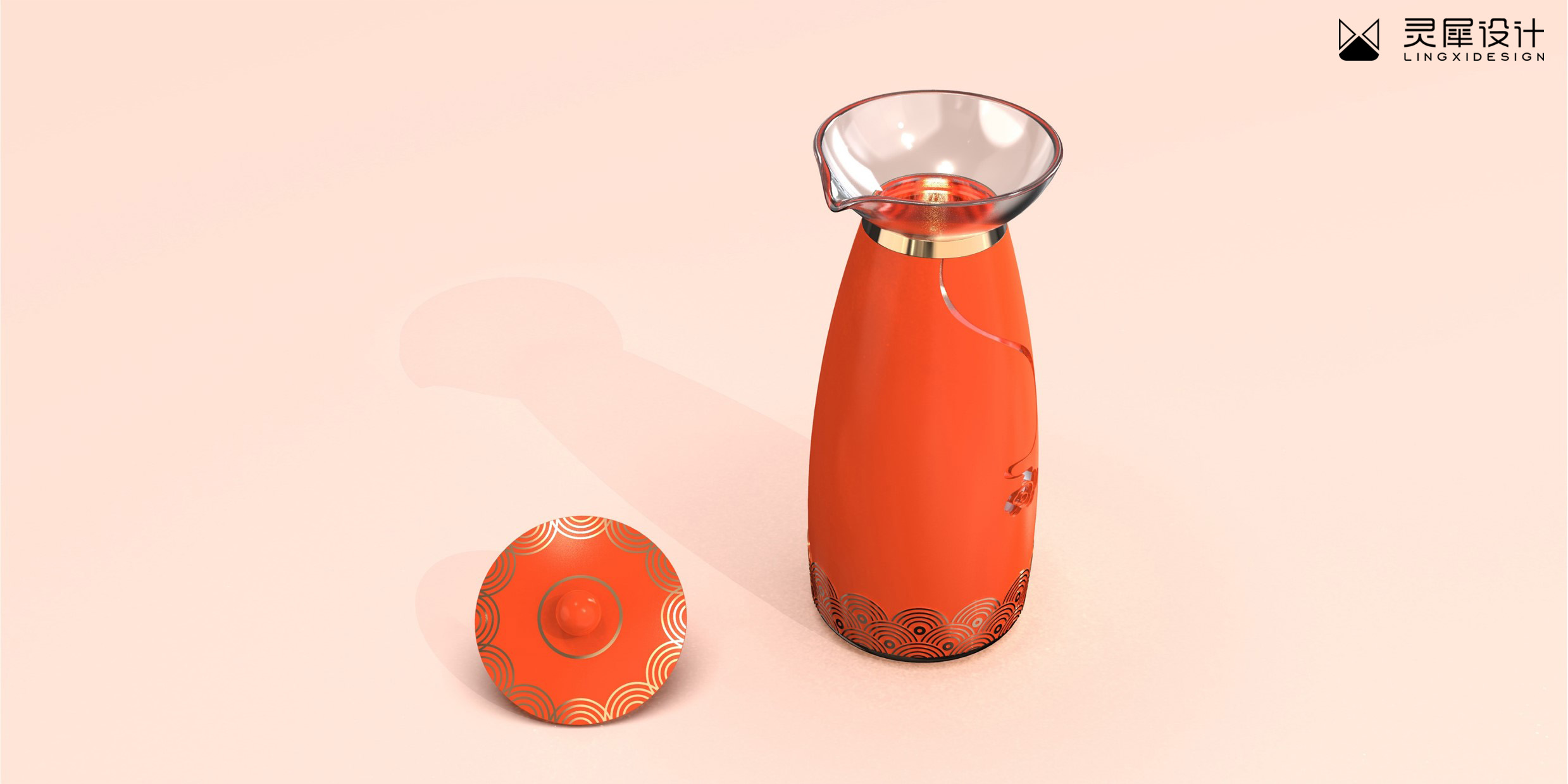 industrial design，Appearance design，Home appliance design，Wine warmer，articles for daily use，design company，Lingxi design，