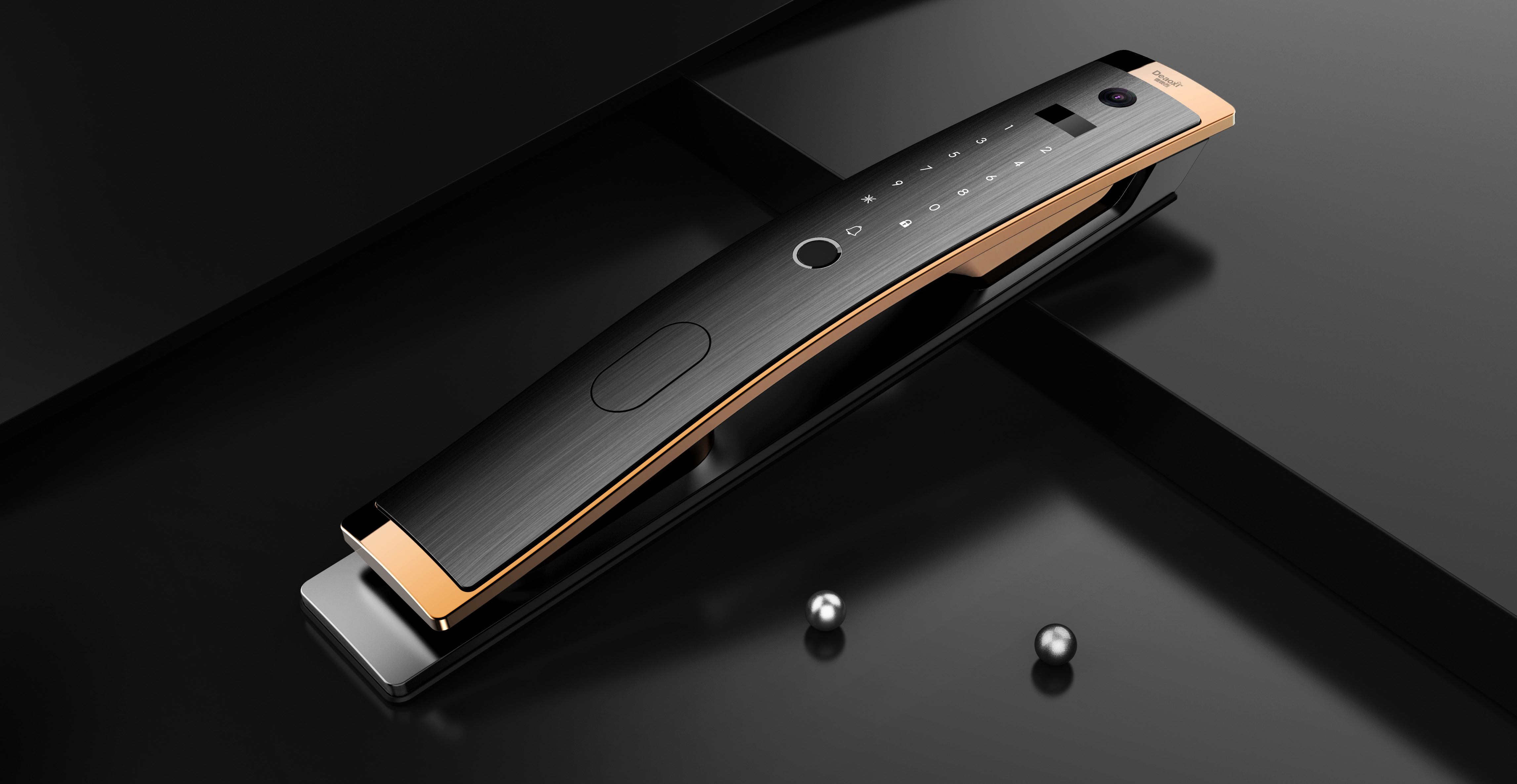 Intelligent door lock，fashion，Simplicity，Smart home，Intelligent digital，