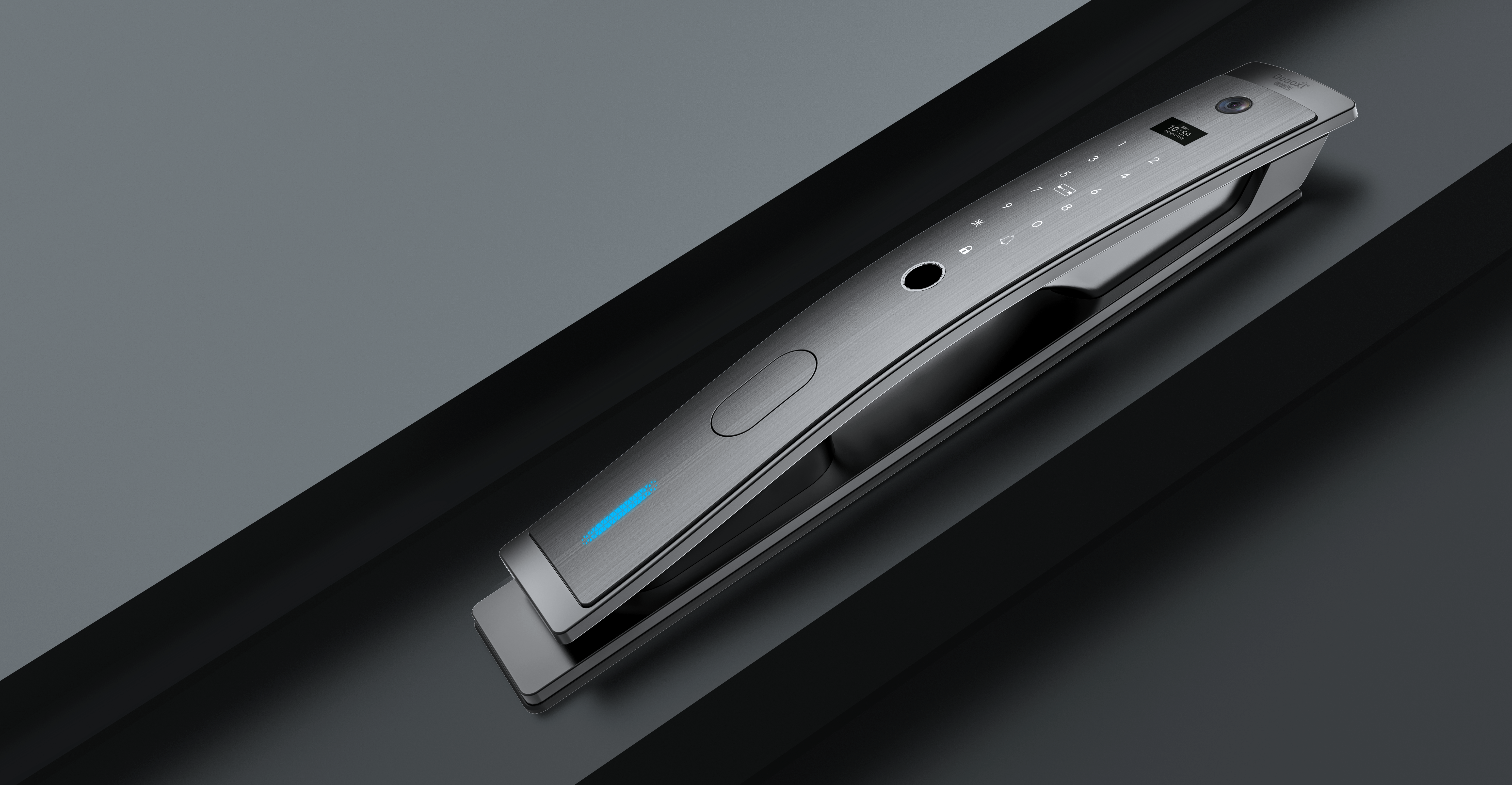 Intelligent door lock，fashion，Simplicity，Smart home，Intelligent digital，