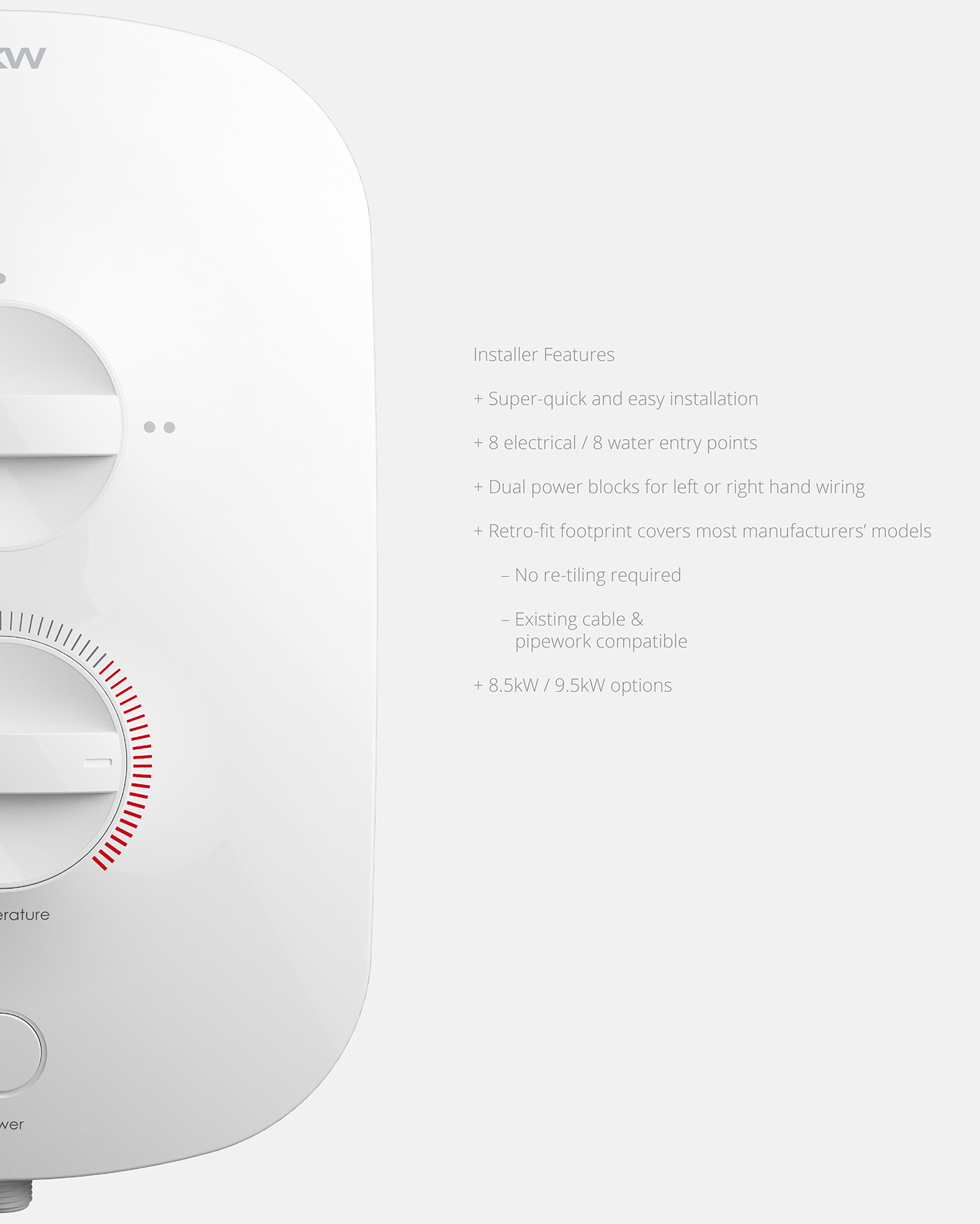 Minimalist，Electric，Electric mechanical shower，heater，heating，