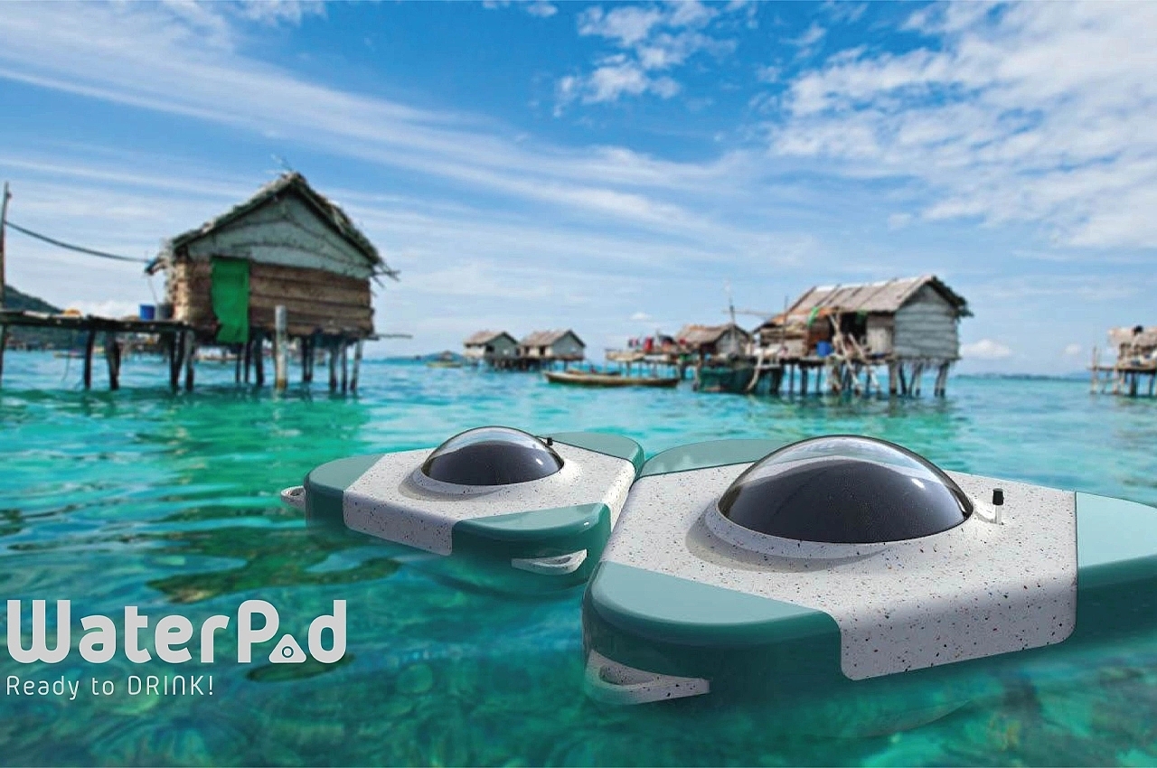 WaterPod，James Dyson Award，Desalination system，Condensation evaporation，Polyurethane foam，
