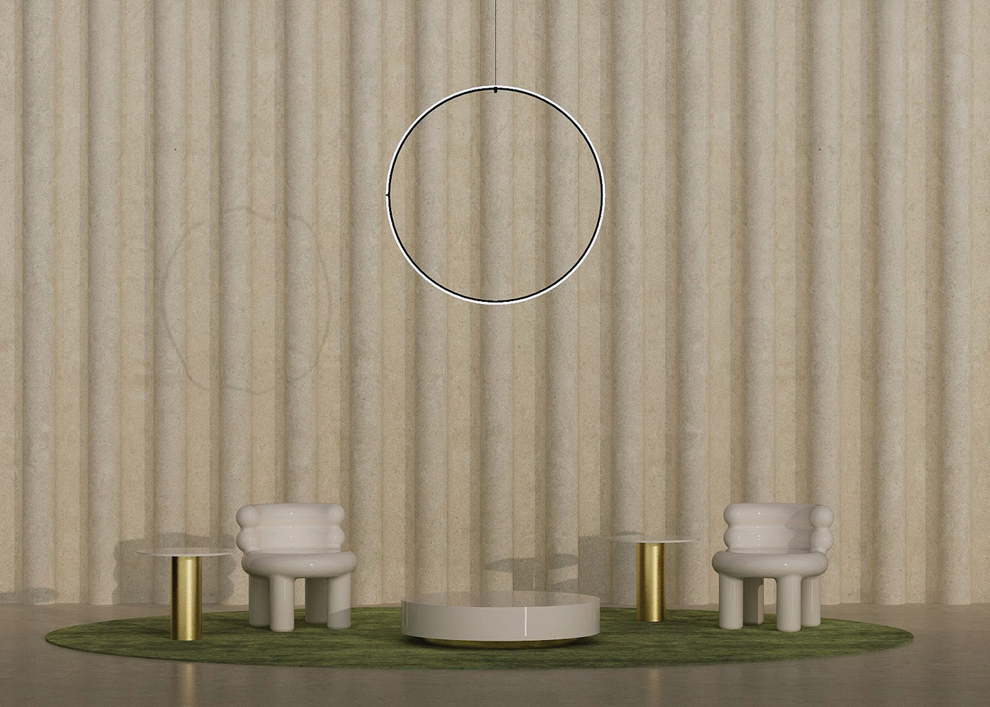 chair，product design，Ceramic structure，
