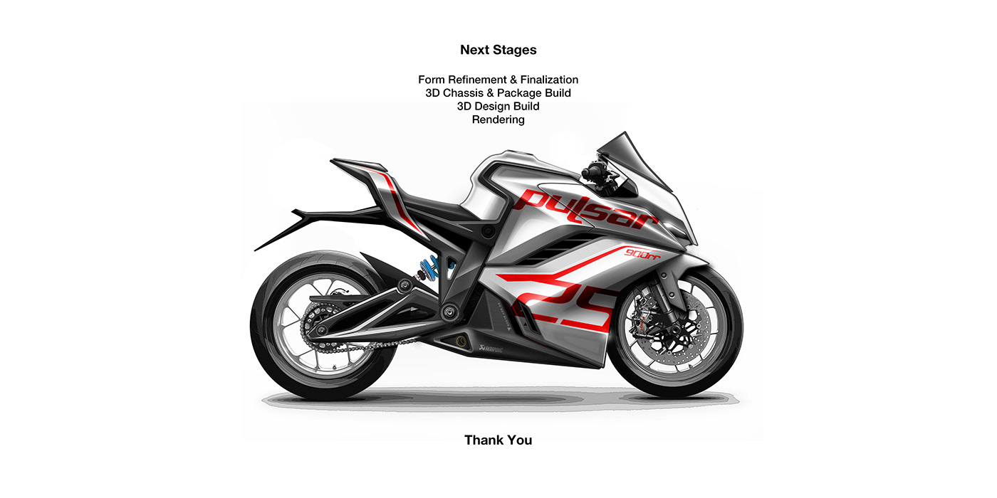 Bajaj pulsar 900rr，New flagship super bike，Sharp shape，Track bicycle，Sense of future，
