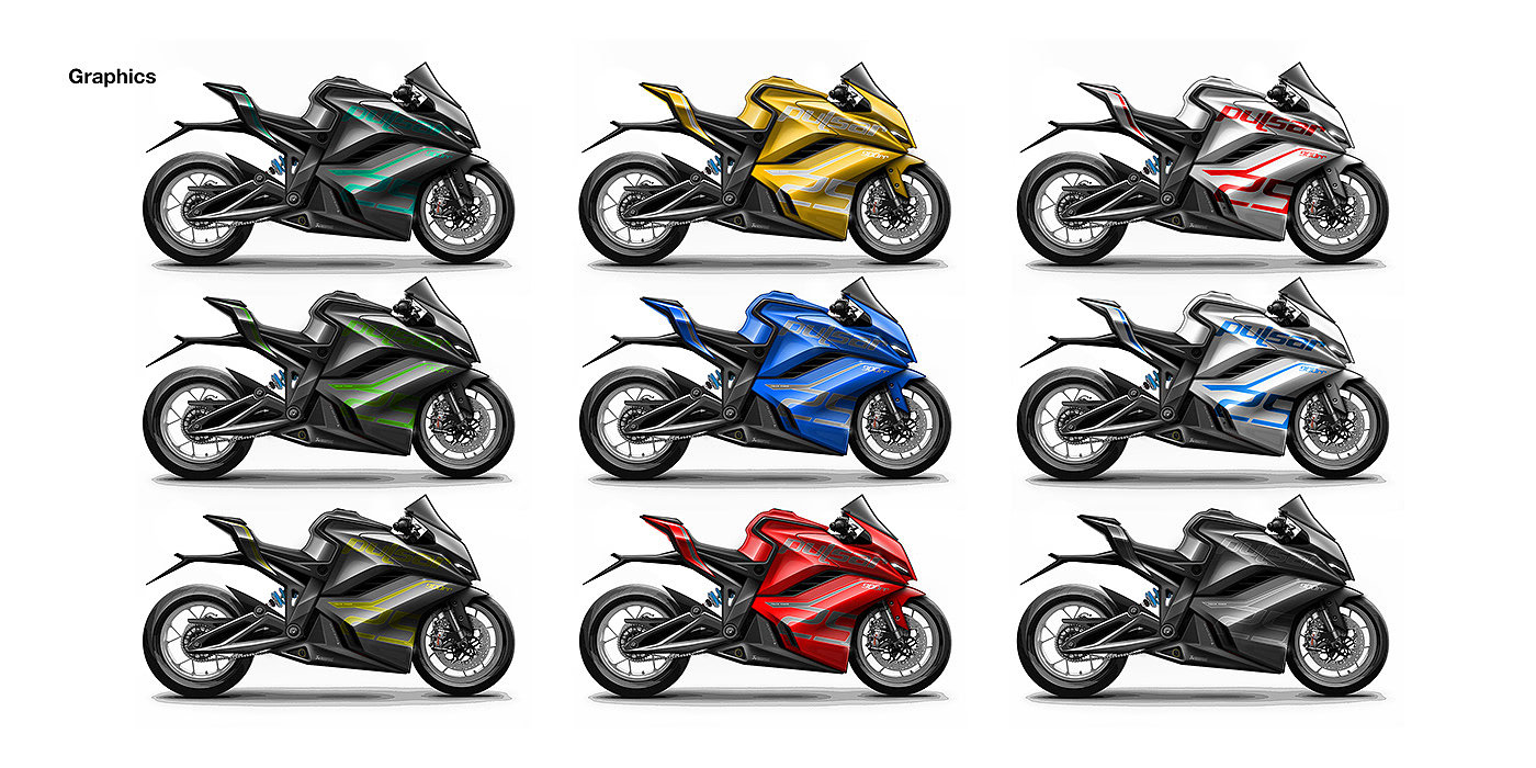 Bajaj pulsar 900rr，New flagship super bike，Sharp shape，Track bicycle，Sense of future，