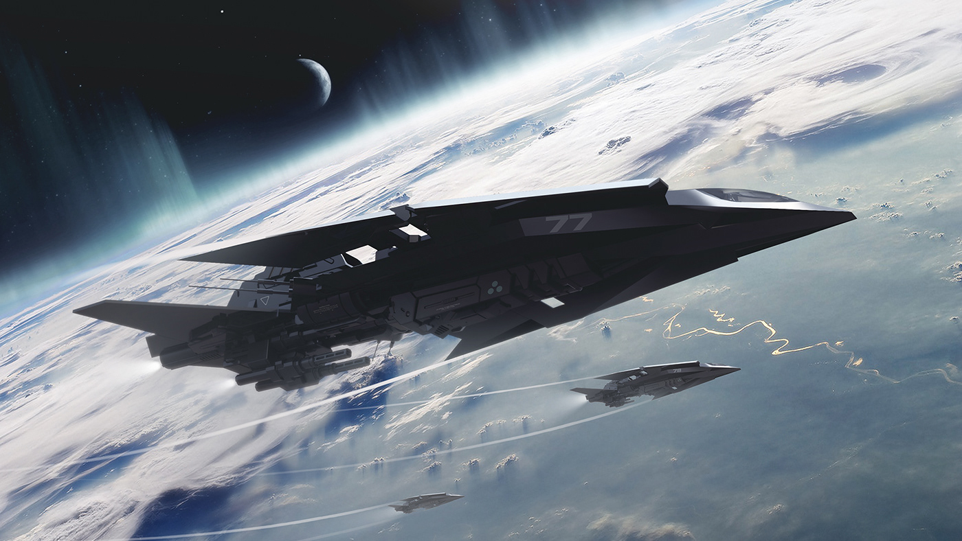 Sharp shape，concept，Military ship，Simple atmosphere，
