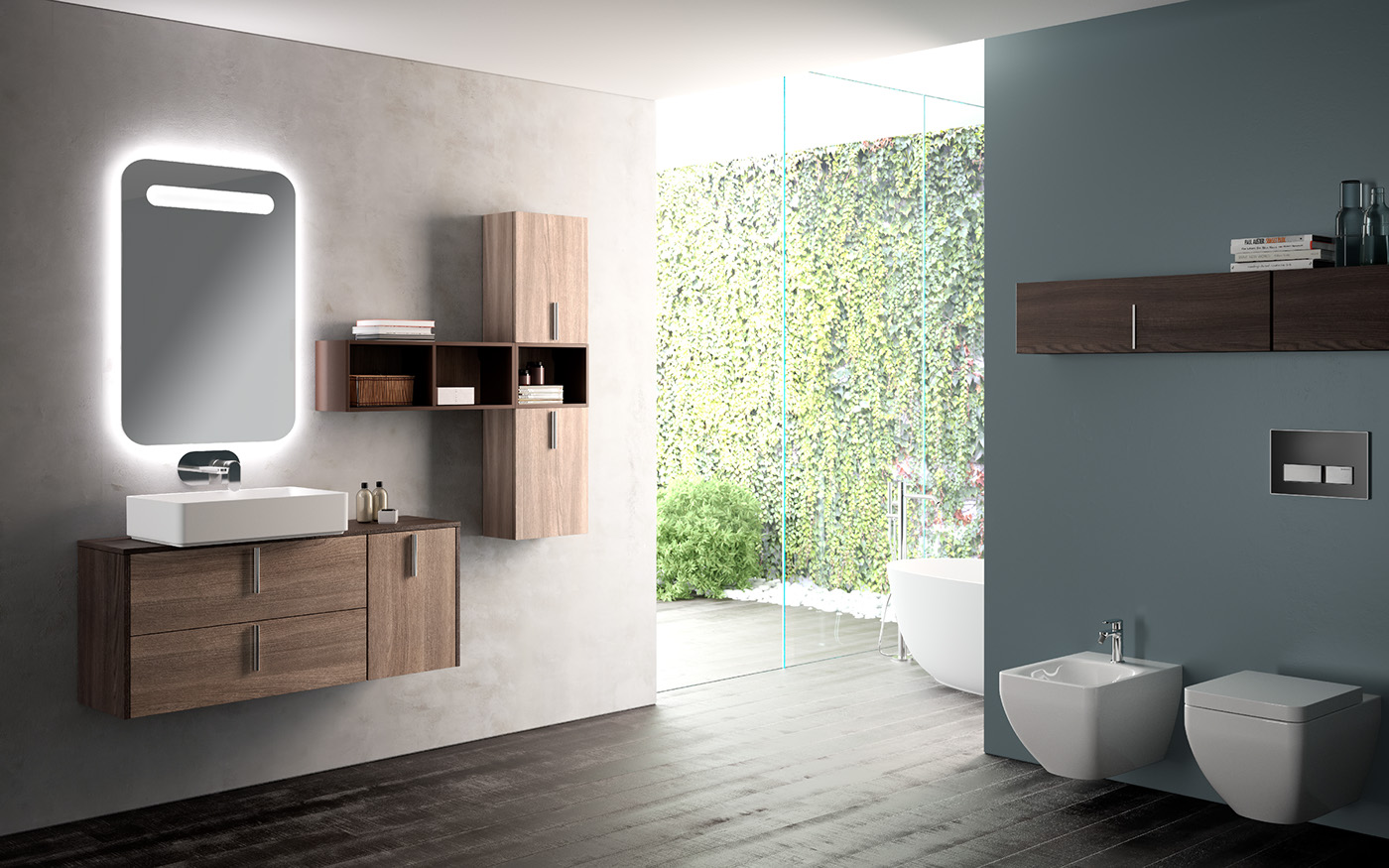 Bathroom design，Render，Interior，