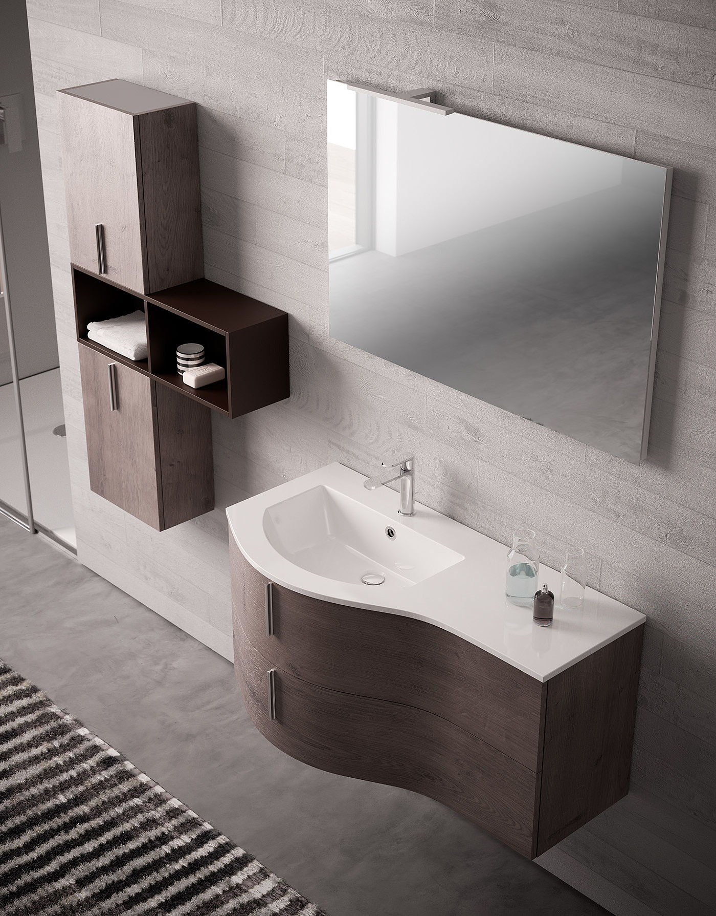 Bathroom design，Render，Interior，