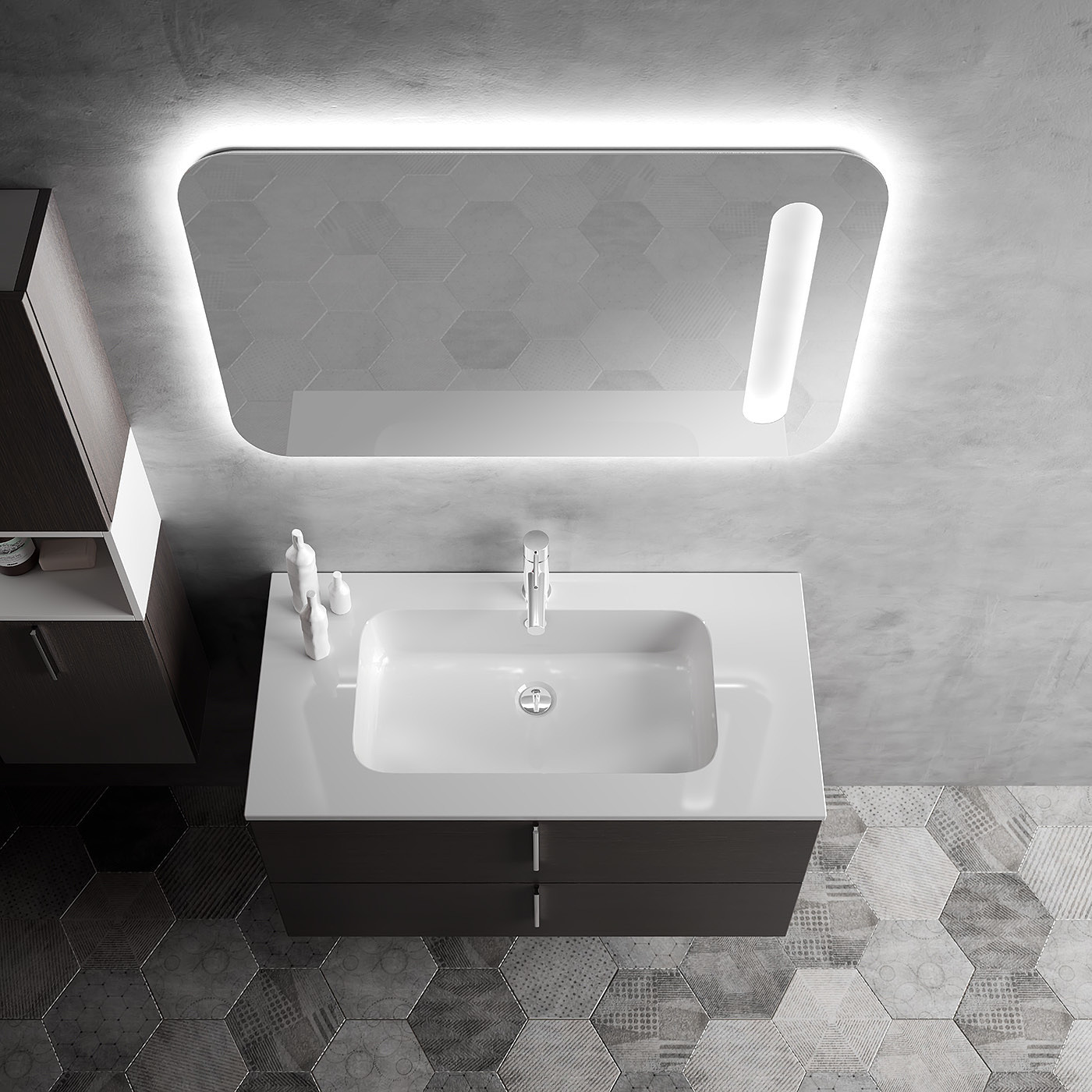 Bathroom design，Render，Interior，