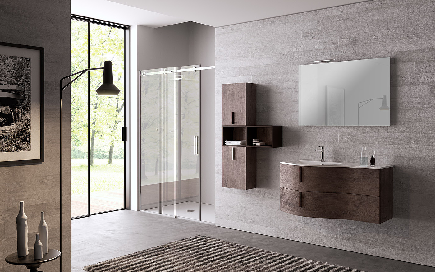 Bathroom design，Render，Interior，