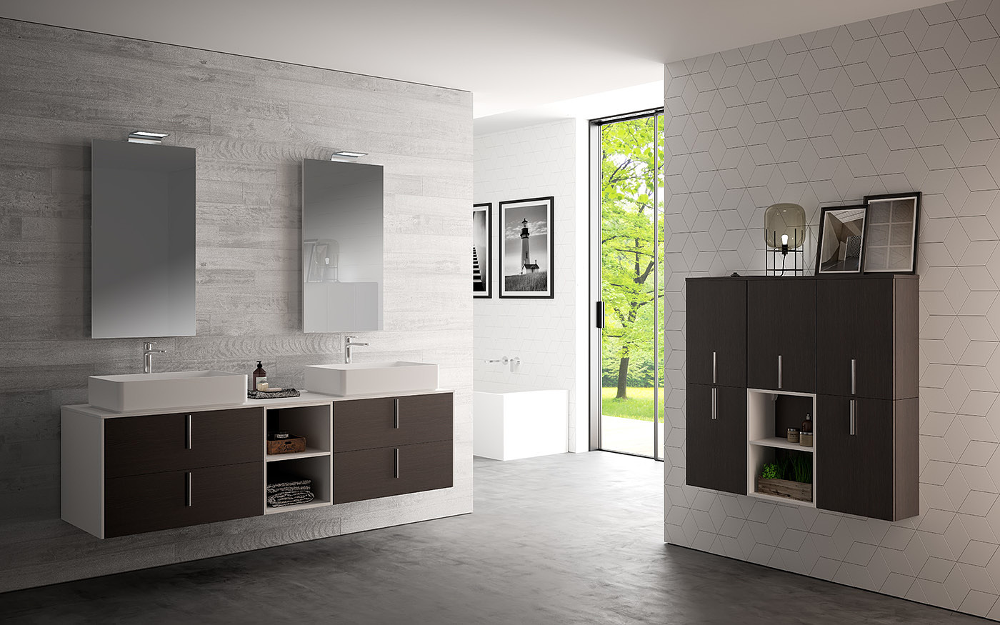 Bathroom design，Render，Interior，