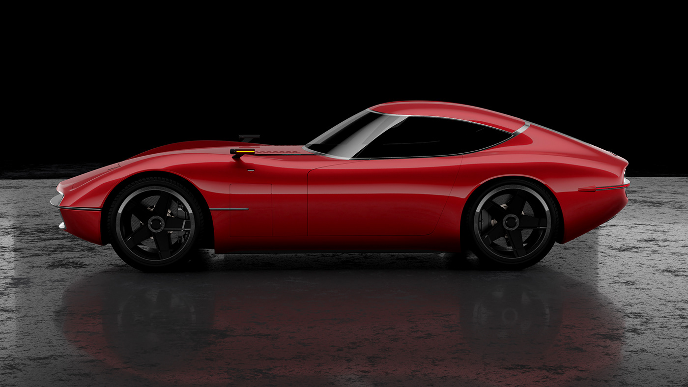 Toyota 2000 GT，Sports car，，Smooth lines，