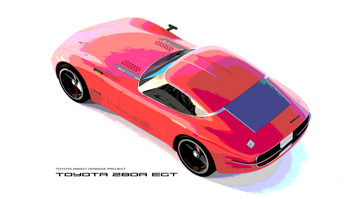 Toyota 2000 GT，Sports car，，Smooth lines，