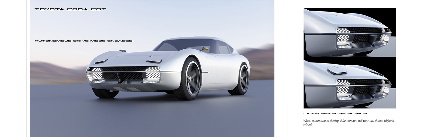 Toyota 2000 GT，Sports car，，Smooth lines，