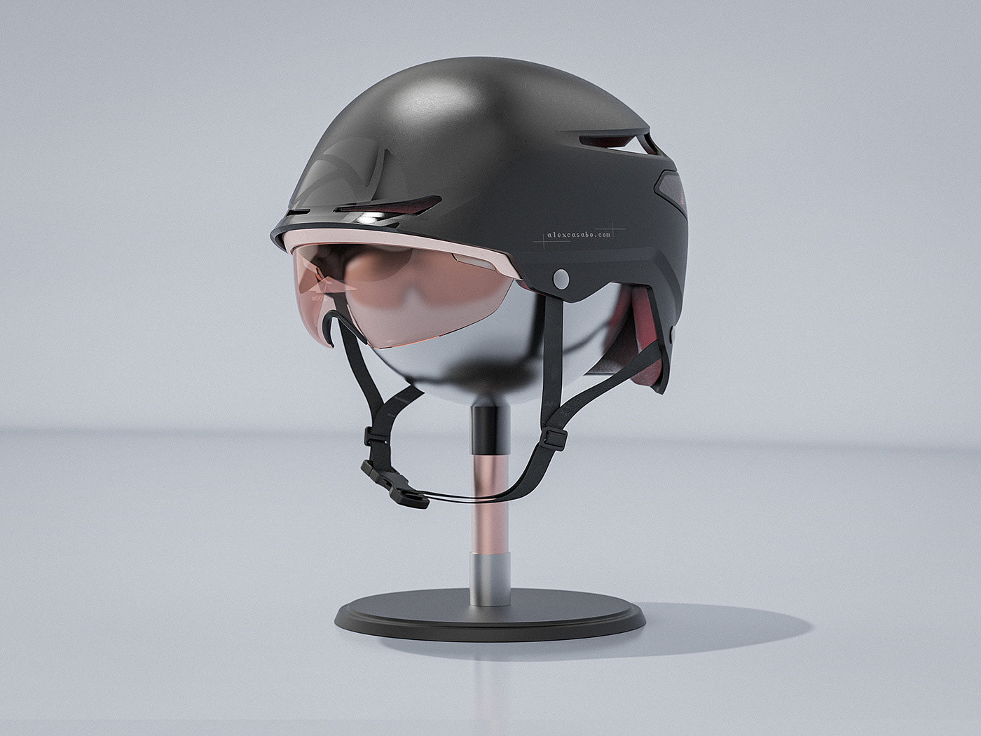 自行车，头盔，渲染，