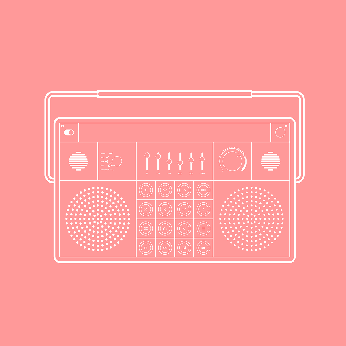 Design，product，colour，radio reception，sound recording，