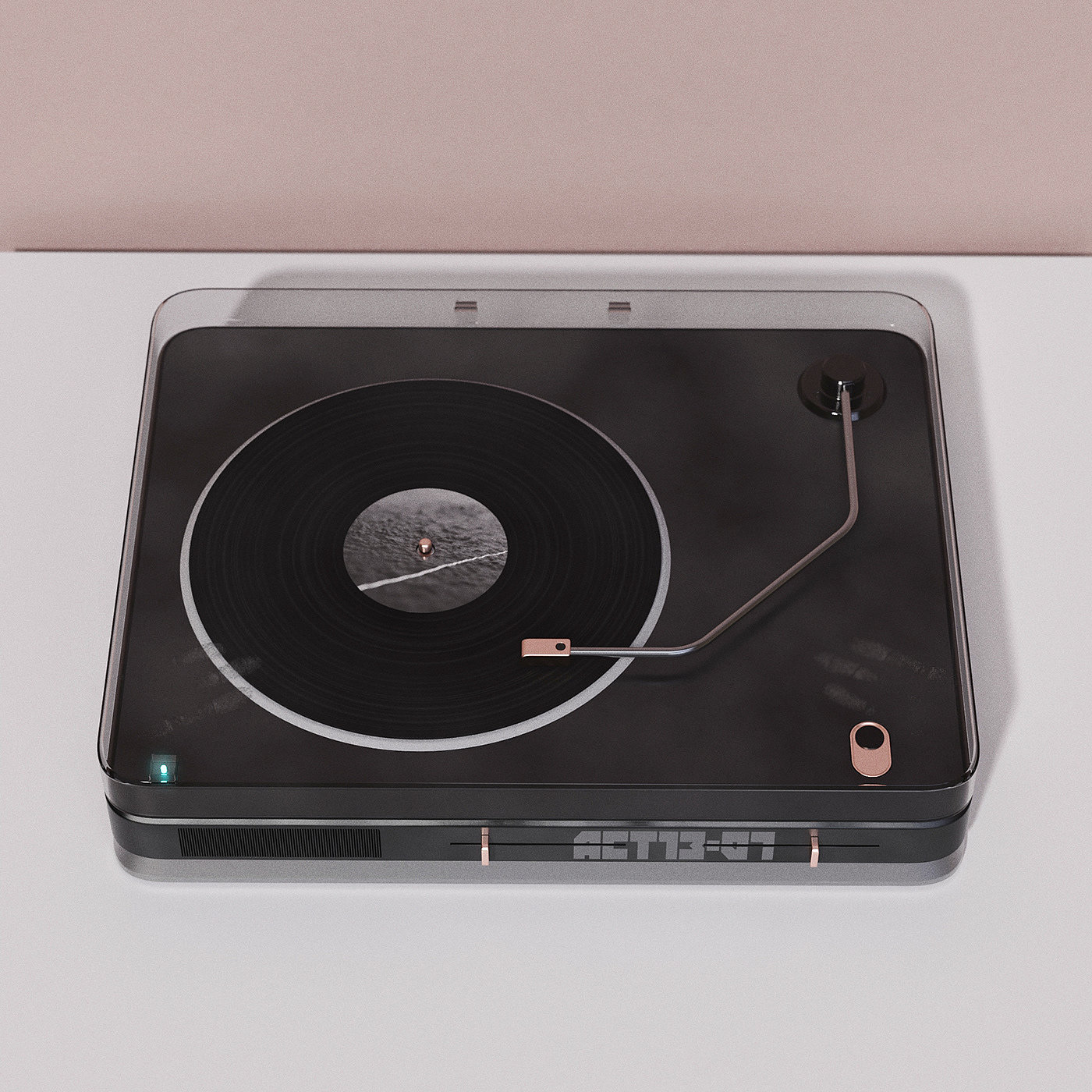 product design，player，Turntable concept，Modeling and rendering，