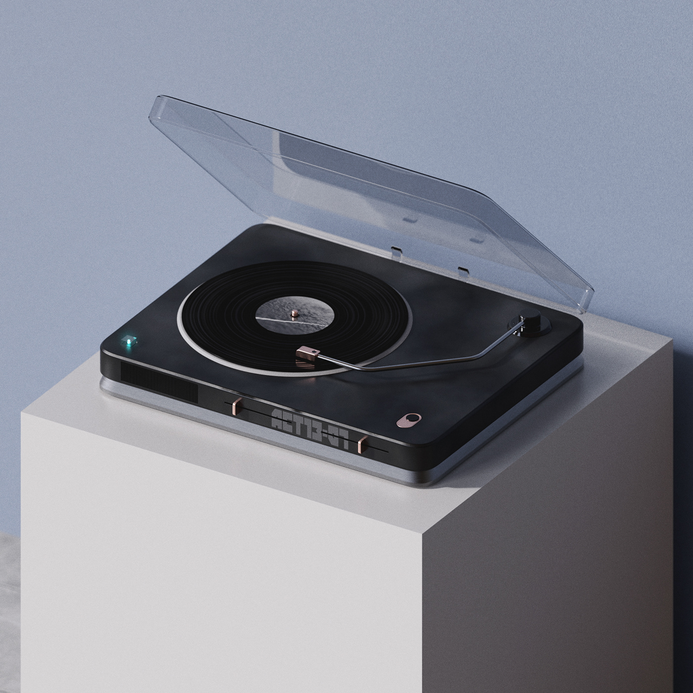 product design，player，Turntable concept，Modeling and rendering，