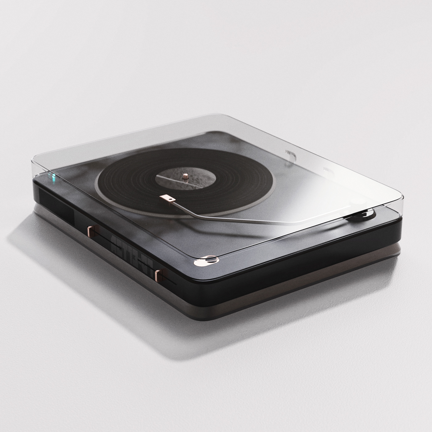 product design，player，Turntable concept，Modeling and rendering，