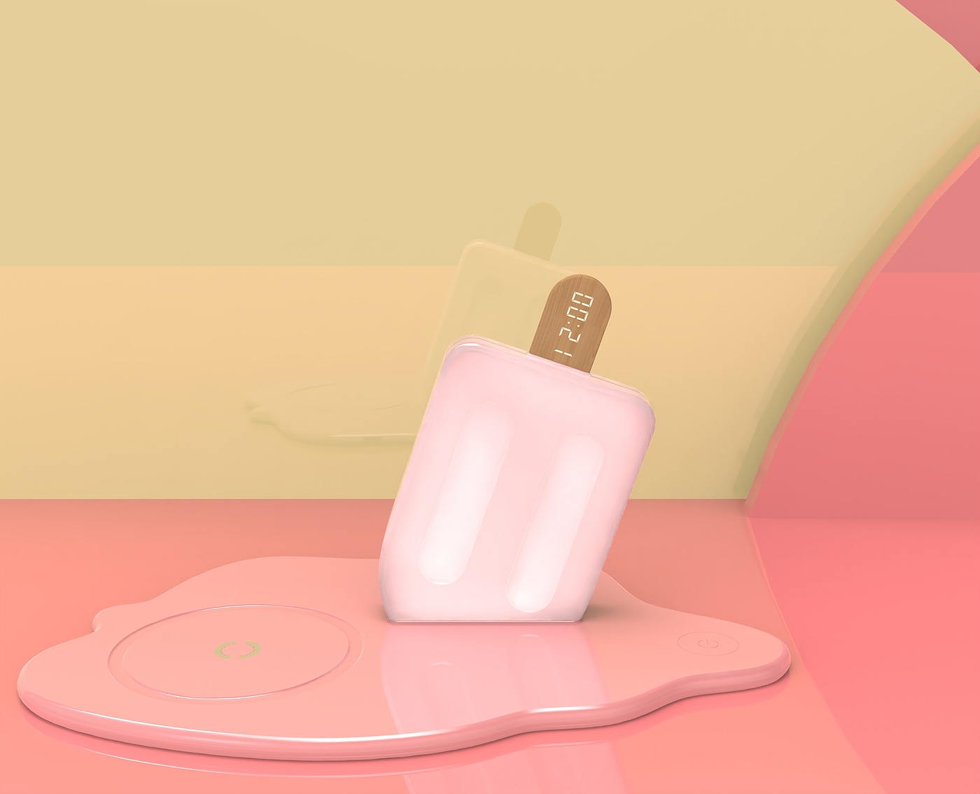 Wireless charging，Night light，Maiden heart，originality，Popsicle，Ice cream，Macaroon，