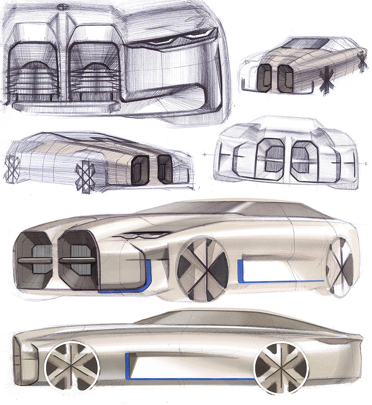 Sketch book，automobile，product design，