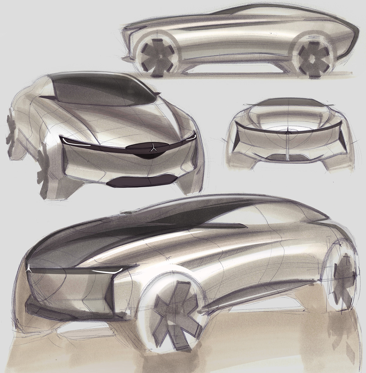 Sketch book，automobile，product design，