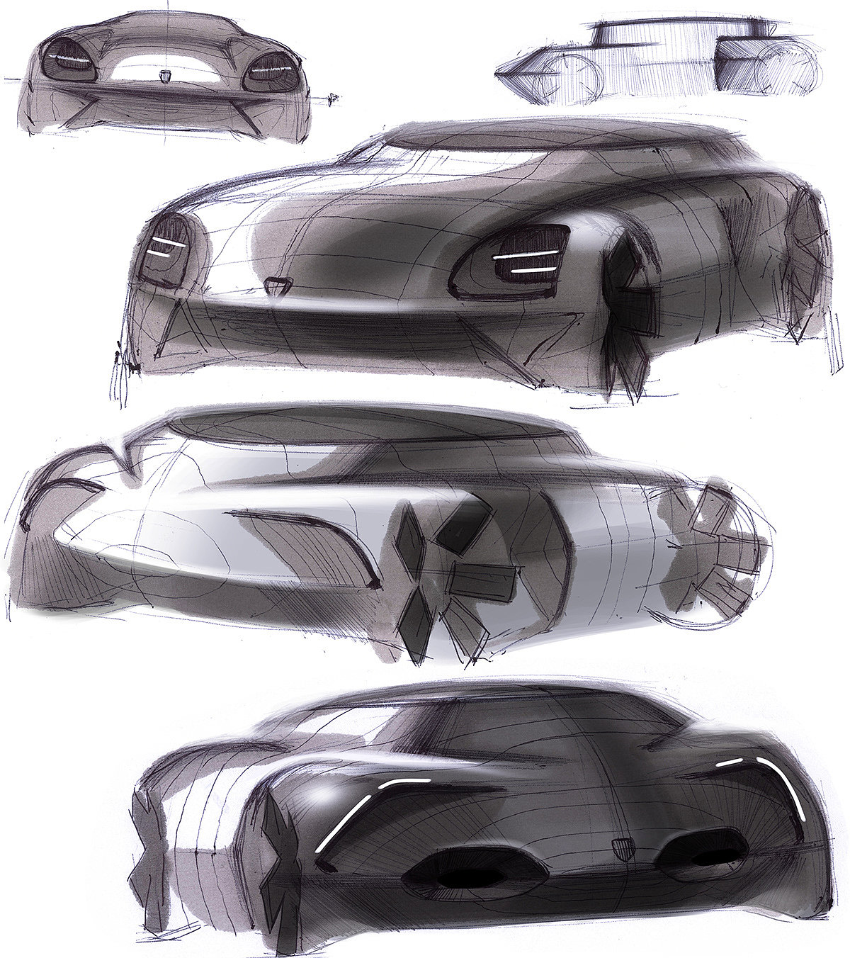 Sketch book，automobile，product design，