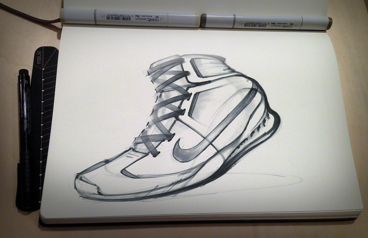 Hand drawn，draft，illustrated book，shoes，conceptual design，