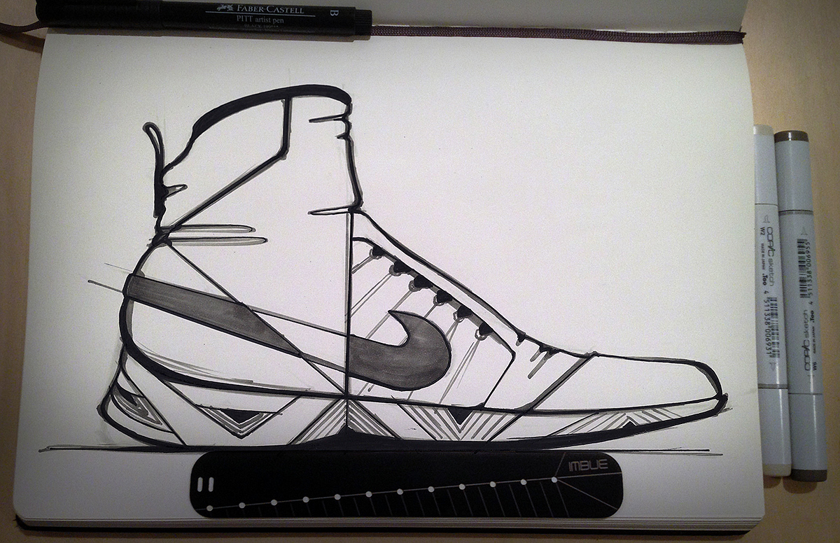Hand drawn，draft，illustrated book，shoes，conceptual design，