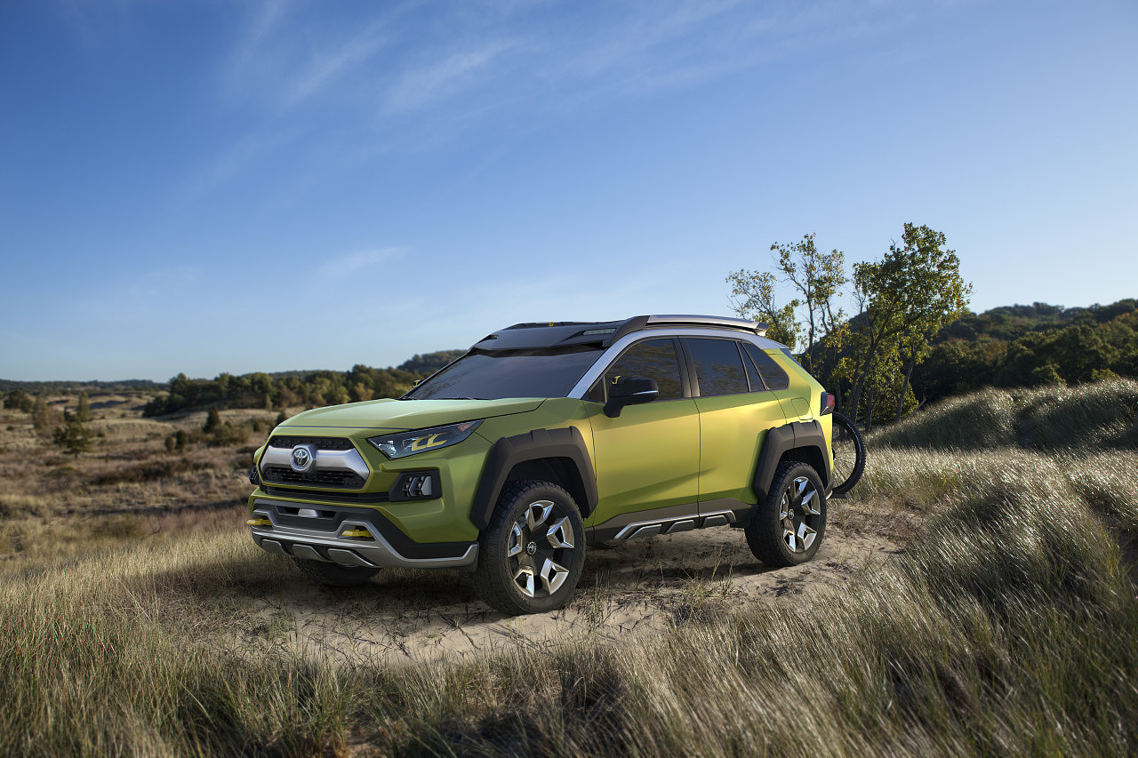 automobile，Toyota，green，yellow，2017 Los Angeles Auto Show，
