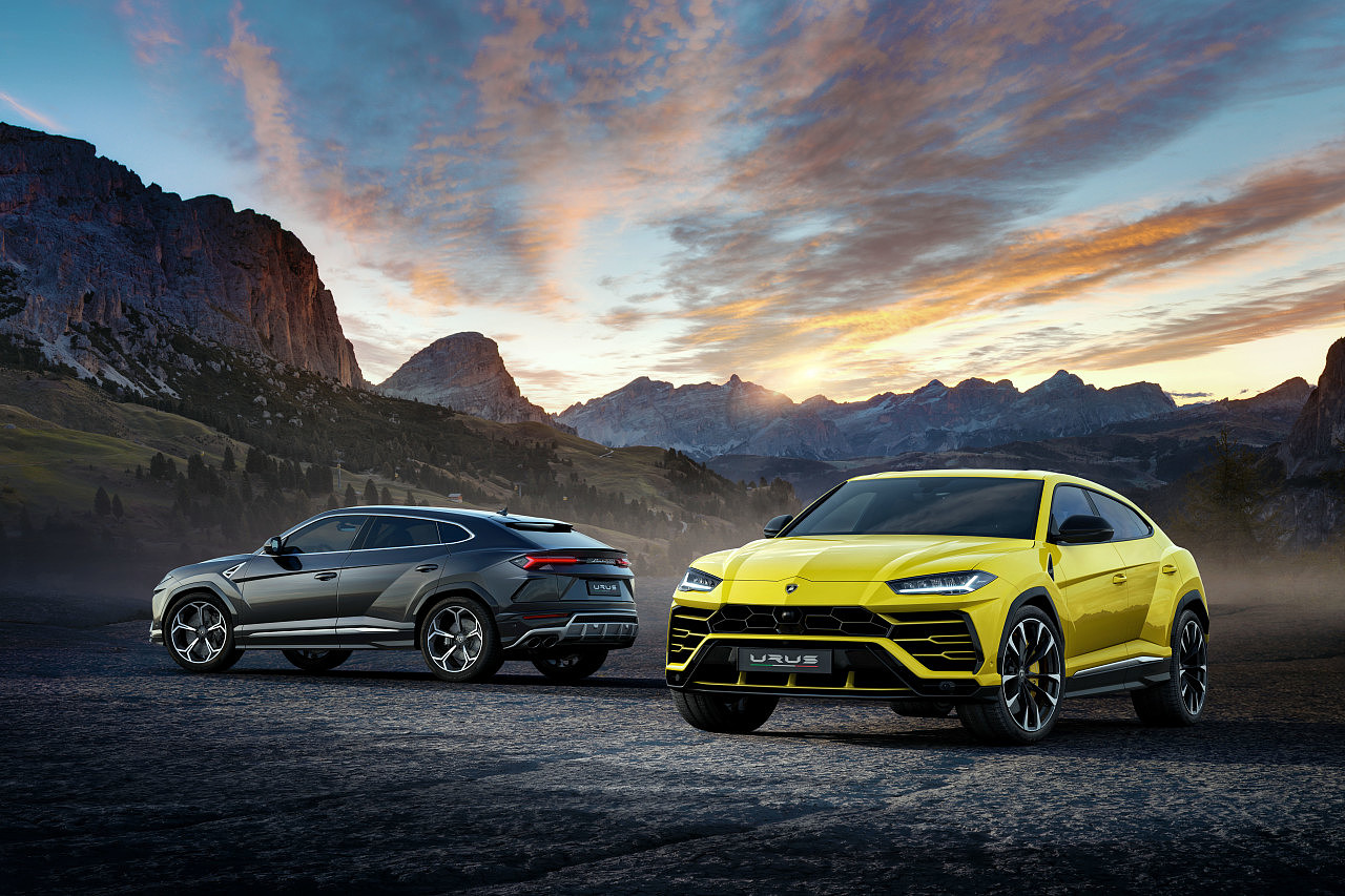 Yellow blue black，Sports car，Manage，Lamborghini，