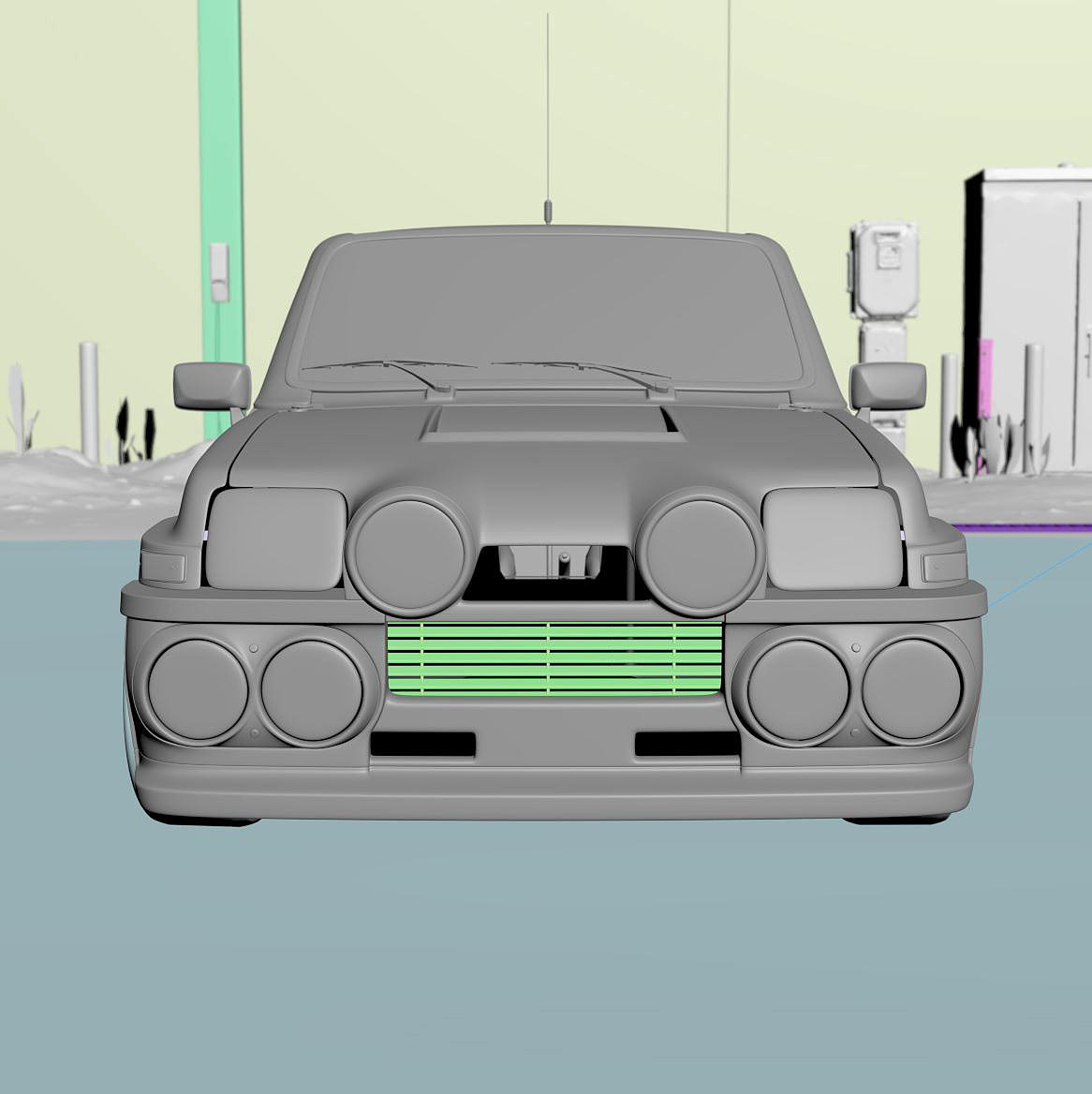 Goon _，Renault 5，renault，cgi，