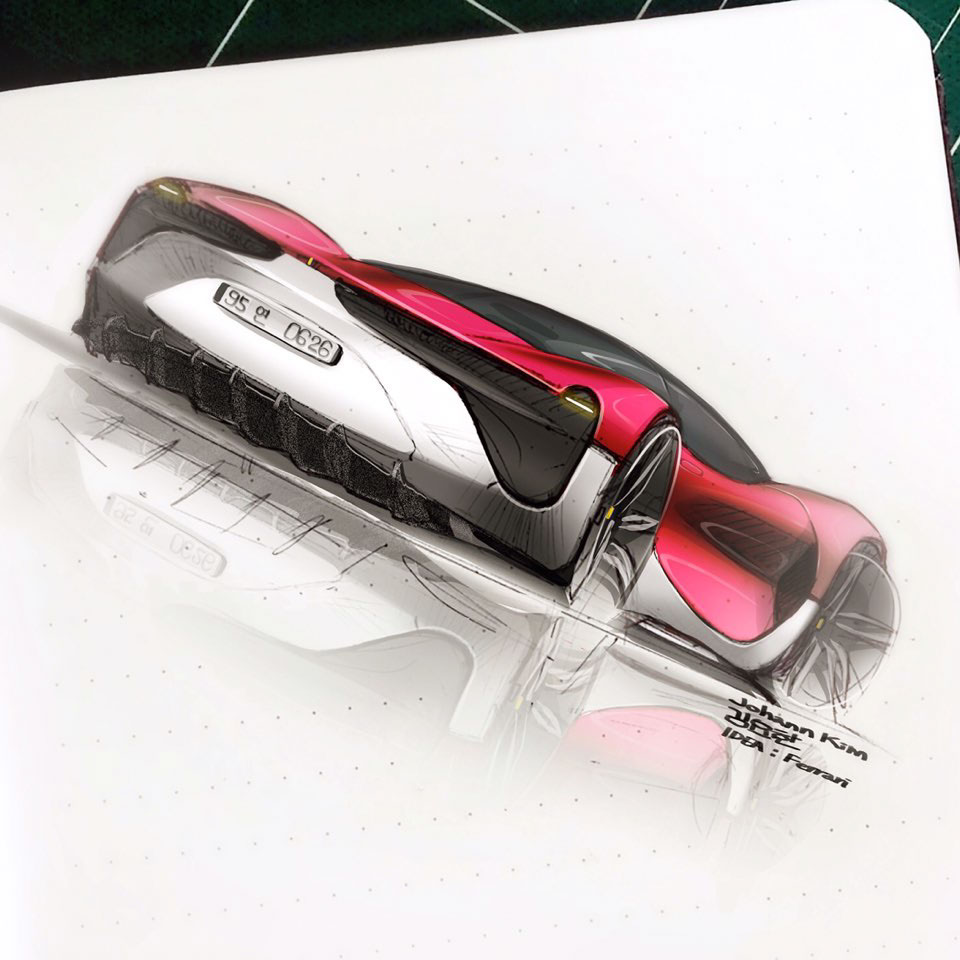 automobile，Hand drawn，juhan ，Kim，