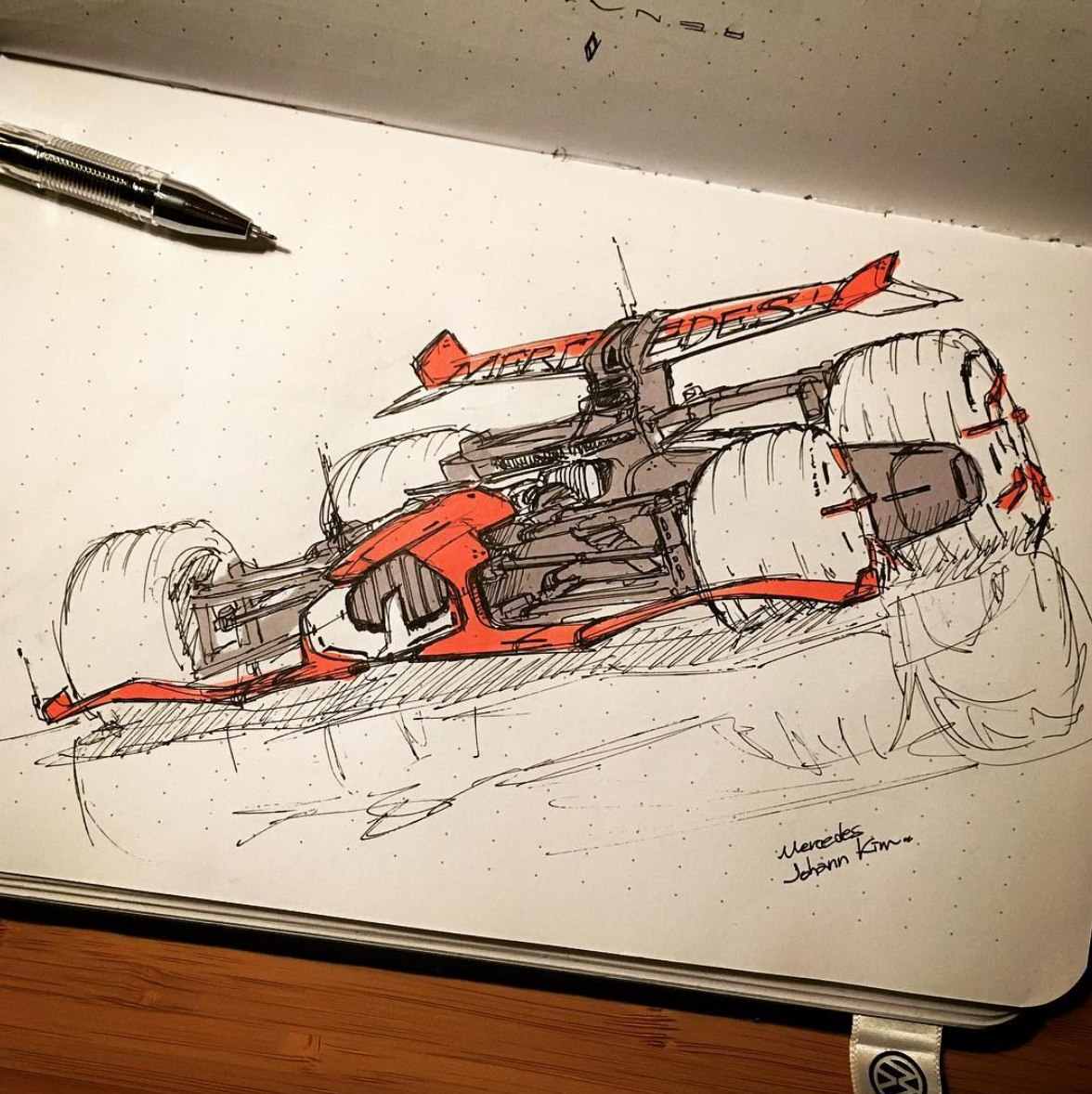 automobile，Hand drawn，juhan ，Kim，