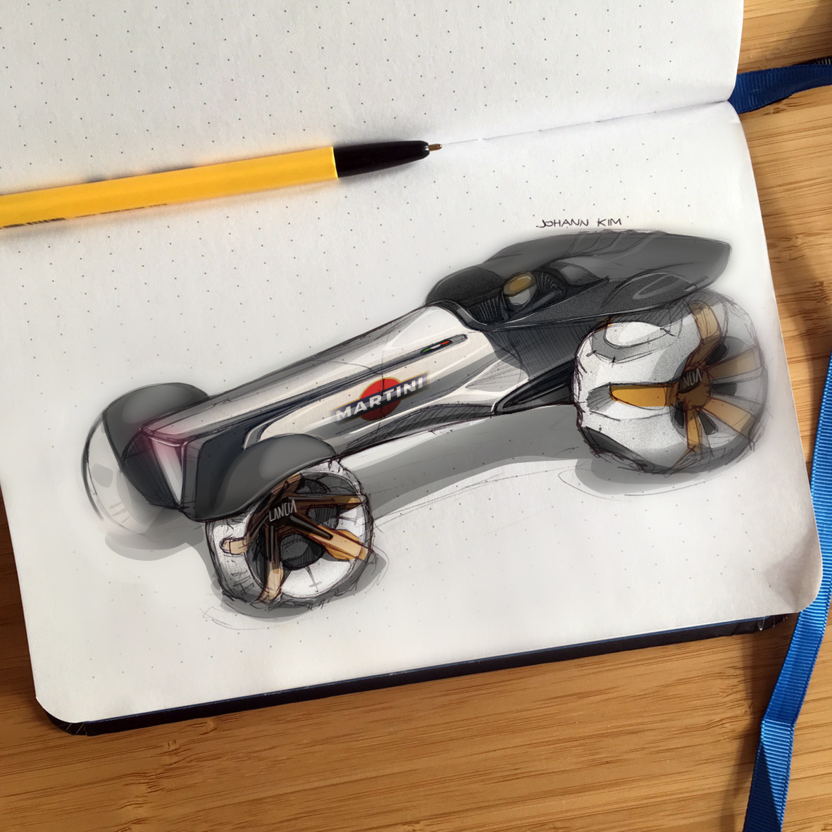 automobile，Hand drawn，juhan ，Kim，