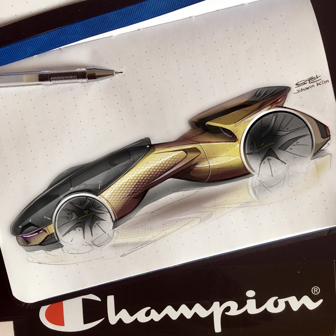 automobile，Hand drawn，juhan ，Kim，