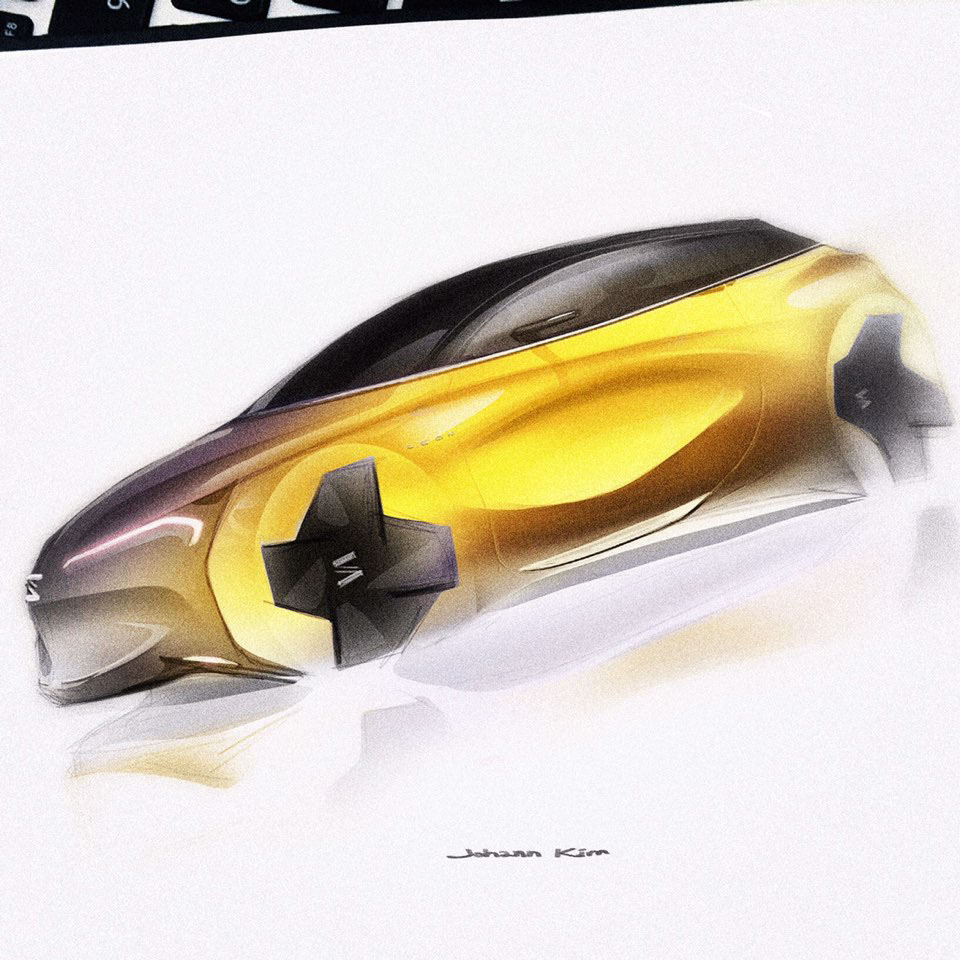 automobile，Hand drawn，juhan ，Kim，