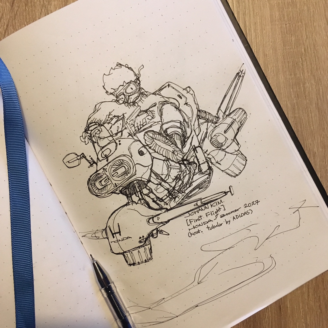 automobile，Hand drawn，juhan ，Kim，