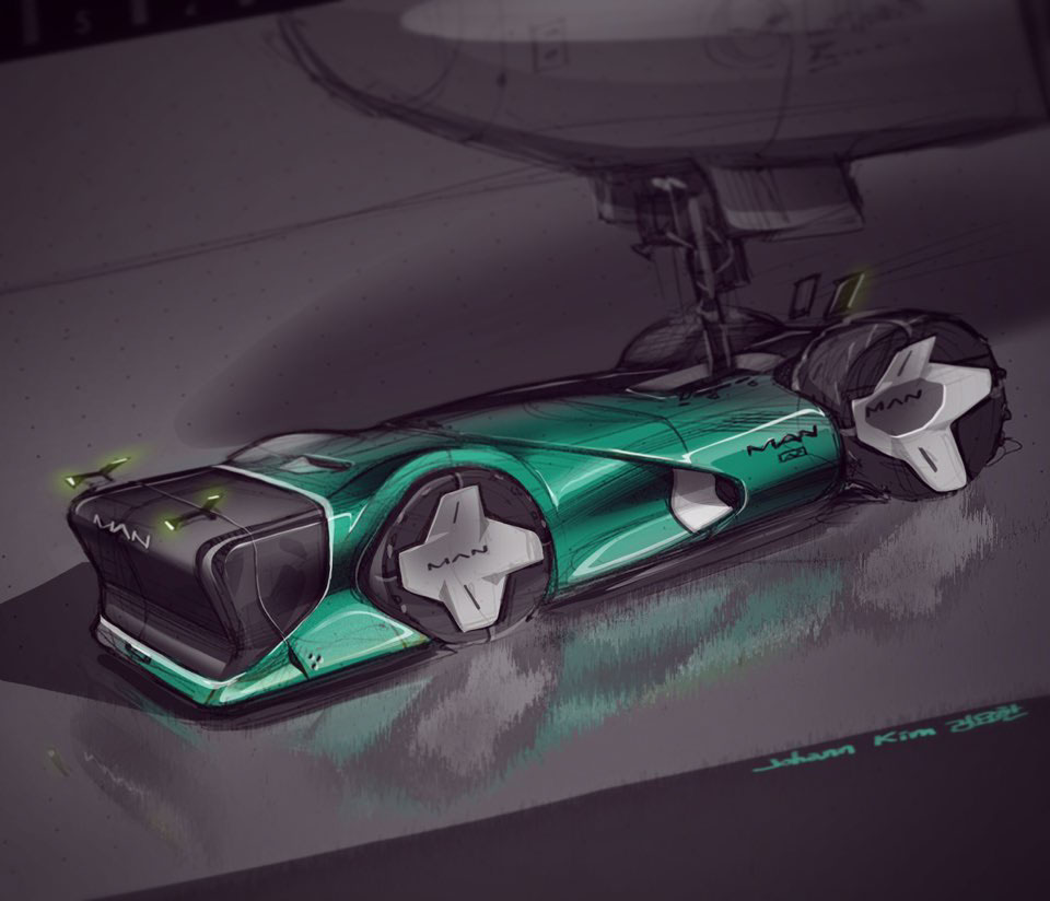 automobile，Hand drawn，juhan ，Kim，