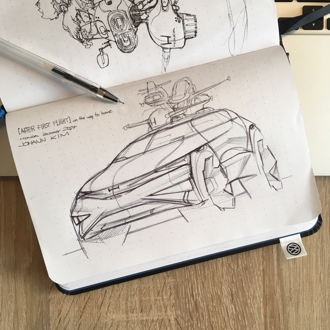 automobile，Hand drawn，juhan ，Kim，