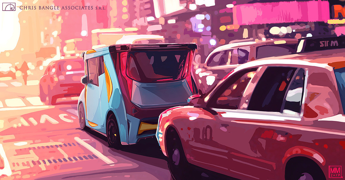 vehicle，Hand drawn，Matteo Mariuzzo，ps，