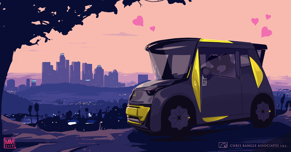 vehicle，Hand drawn，Matteo Mariuzzo，ps，