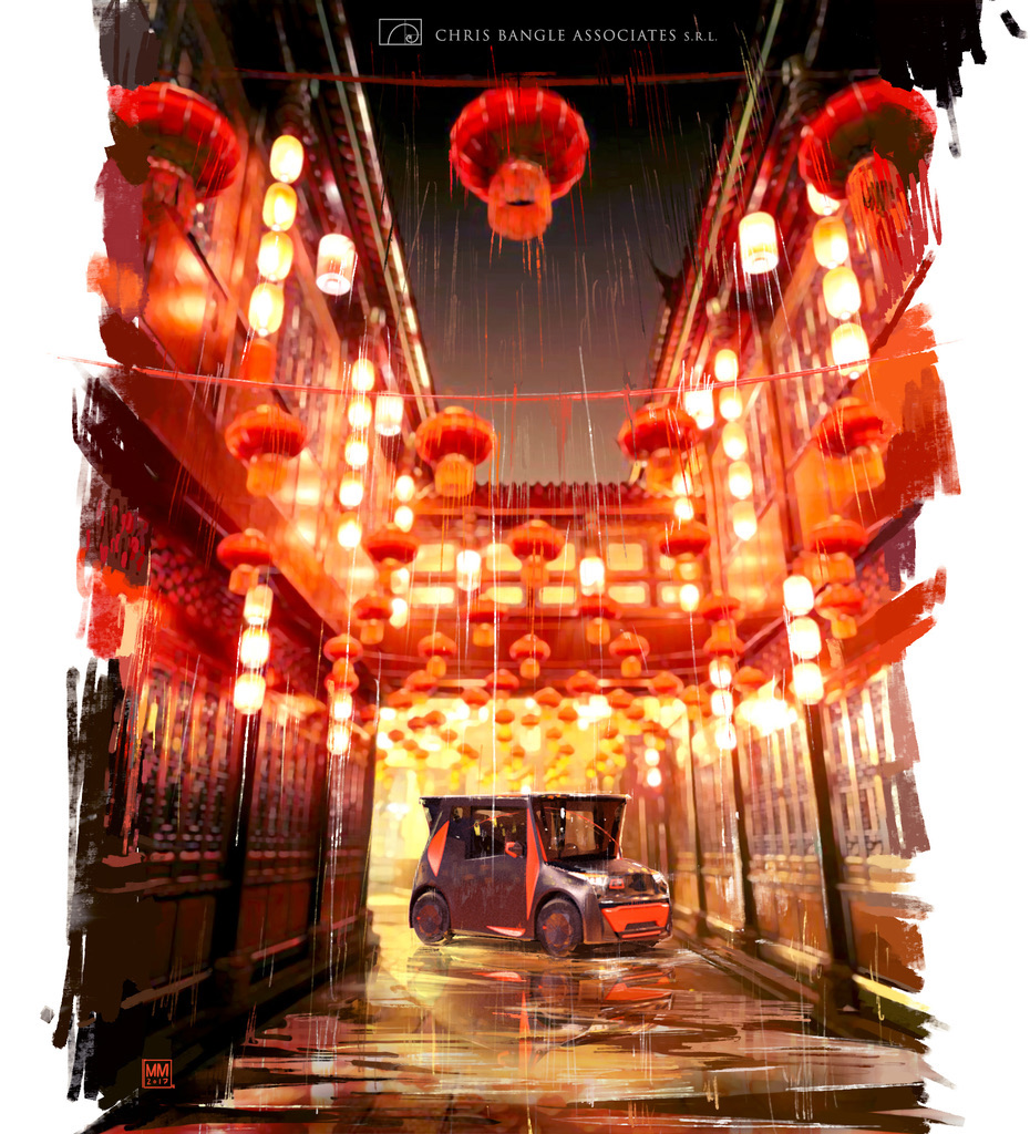 vehicle，Hand drawn，Matteo Mariuzzo，ps，