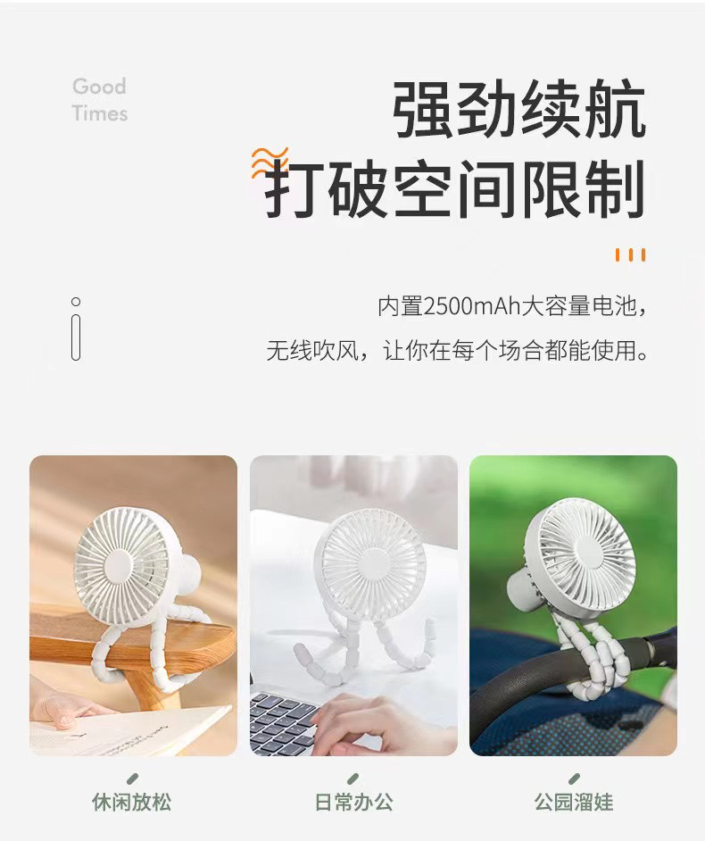 Tripod shaking fan，