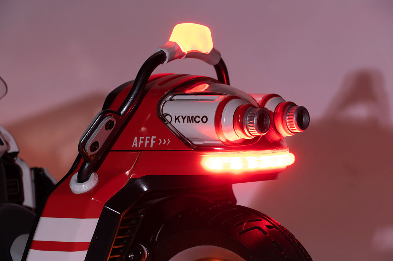 motorcycle，fire control，fire，