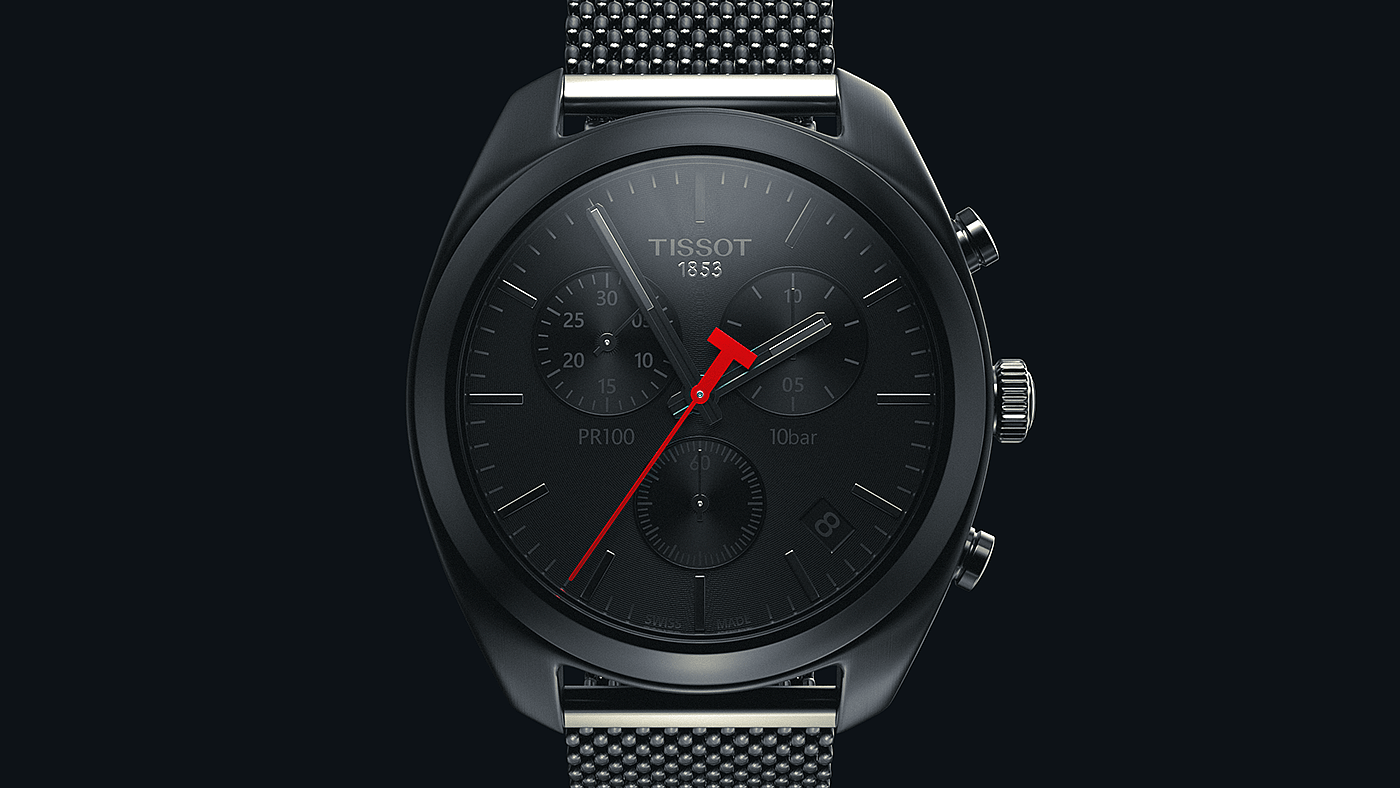 Tissot，Wristwatch，Render，