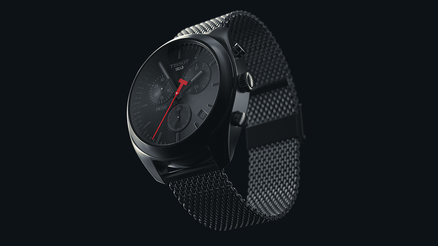 Tissot，Wristwatch，Render，